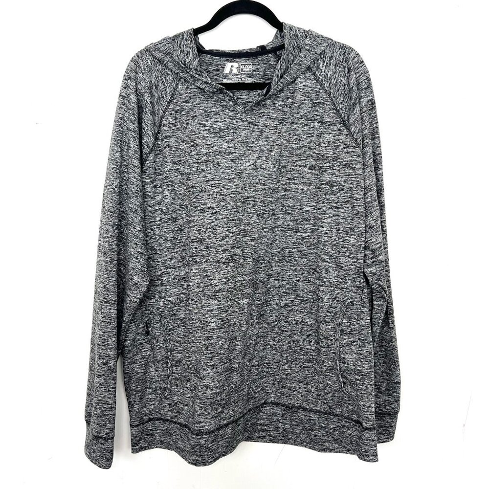 Russel Dri-Power360‎ Hoodie Sweatshirt Men's Size XL Active Heather Grey